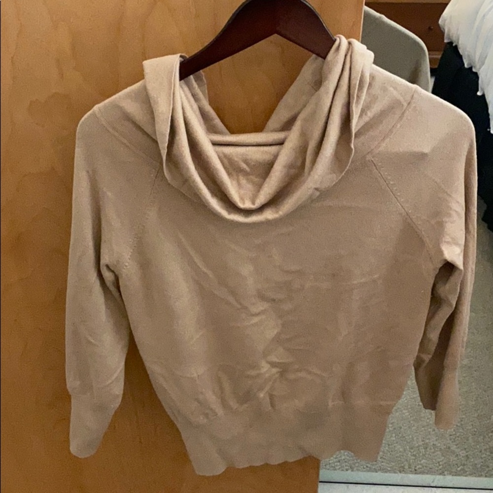 The Limited Cowl Neck Cream Sweater